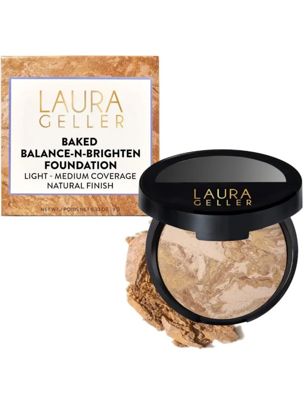 Baked Balance-n-Brighten Powder Foundation - Medium, Flawless Finish